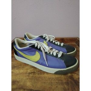 Nike Blazer Low Classic Varsity Purple/Lime/Black Size 8 Men's Sneakers